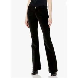 Anthropologie | MiH Jeans | Black Velvet Marrakesh Kick‎ Flare Jeans | 26